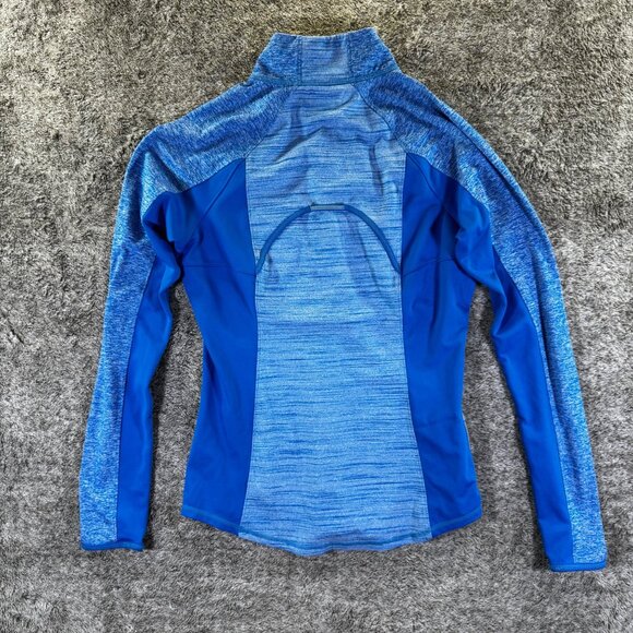 Athleta Running Wild Half Zip Sz M Flash Blue - Picture 8 of 8